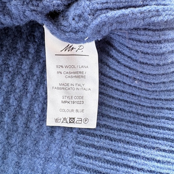 Wool Cashmere Double Zip Baseball Cardigan - Picture 4 of 5